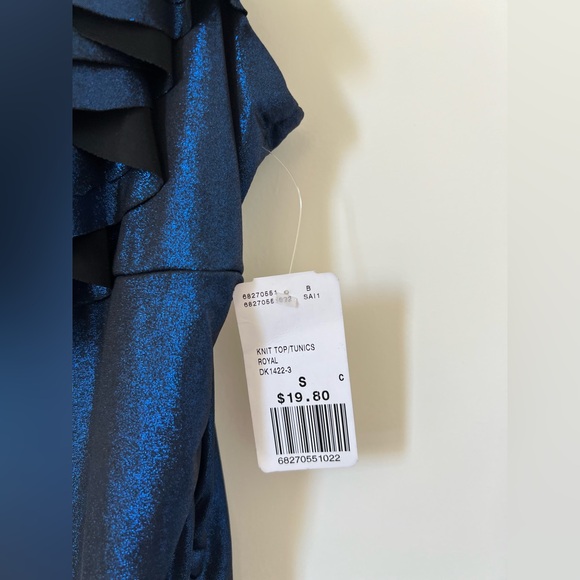 Blue Ruffled Spaghetti Strap Dress - Picture 3 of 5